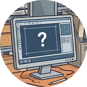 PC上にデータが存在しないイメージ